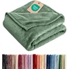 CGK Christmas Fleece Blanket Throw Size – Flannel Throw – Red Flakes, 50×60(20 – Sage Green)