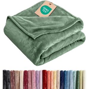 CGK Christmas Fleece Blanket Throw Size – Flannel Throw – Red Flakes, 50×60(20 – Sage Green)