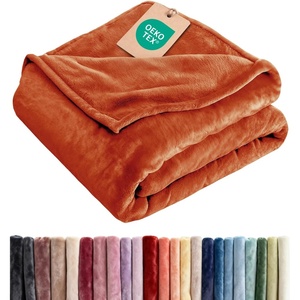 CGK Christmas Fleece Blanket Throw Size – Flannel Throw – Red Flakes, 50×60(22 – Burnt Orange)