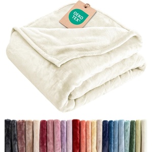 CGK Christmas Fleece Blanket Throw Size – Flannel Throw – Red Flakes, 50×60(24 – Ivory)