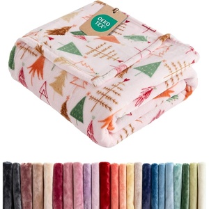 CGK Christmas Fleece Blanket Throw Size – Flannel Throw – Red Flakes, 50×60(45 – Christmas Tree 2)